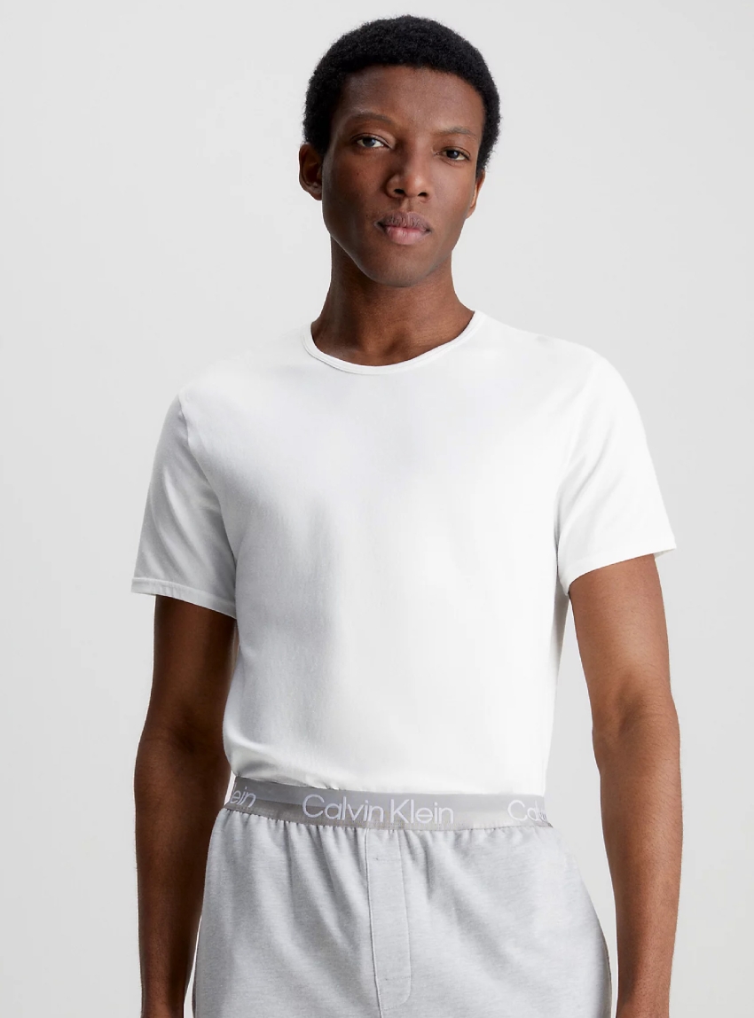 Calvin Klein 2 Pack Lounge T-Shirts - White