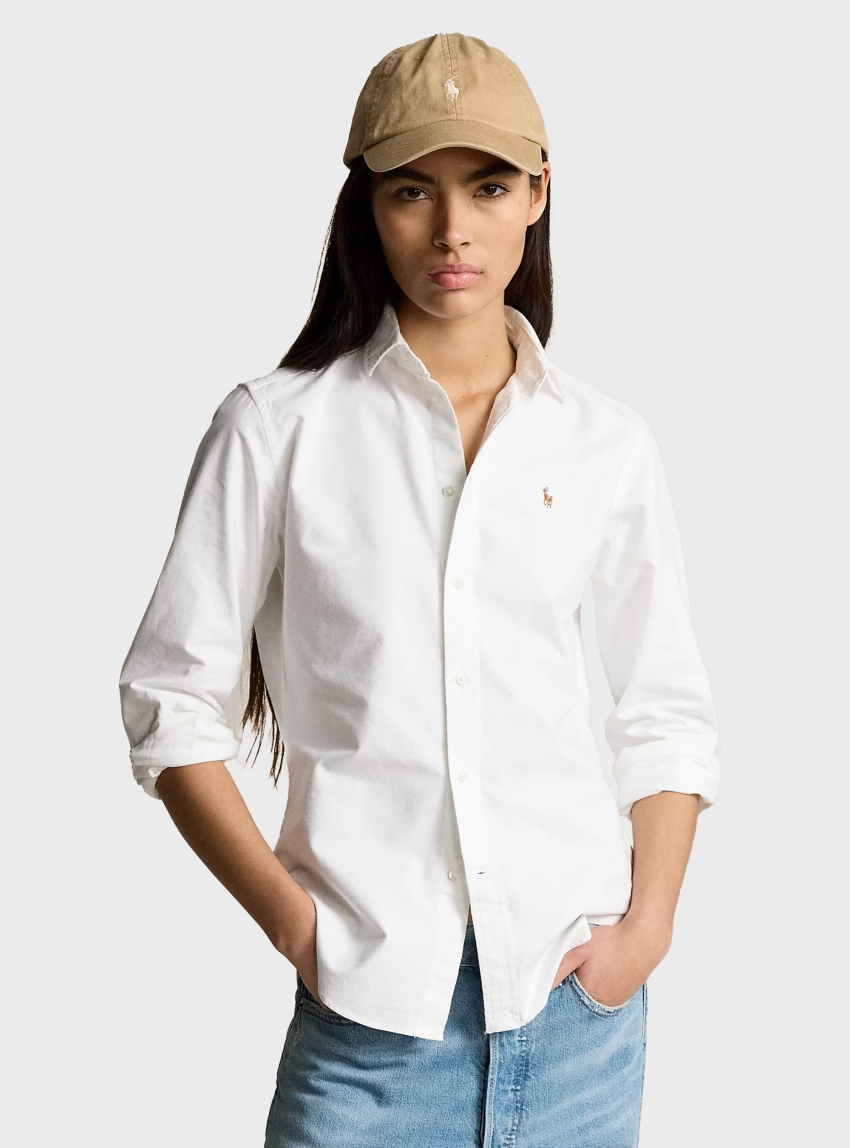 Polo Ralph Lauren Slim Fit Oxford Shirt - White