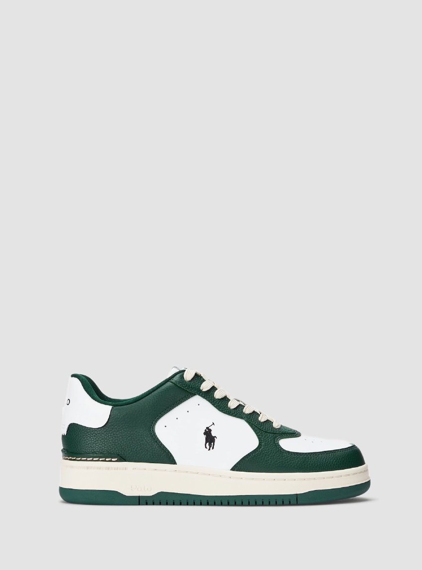 Polo Ralph Lauren Masters Court Leather Trainers - Green