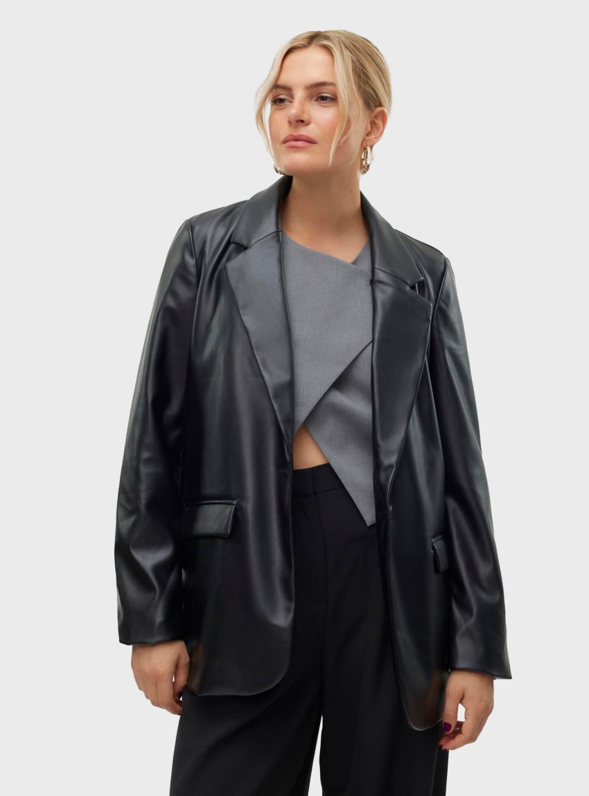 Vero Moda Willa Regular Fit Blazer - Black