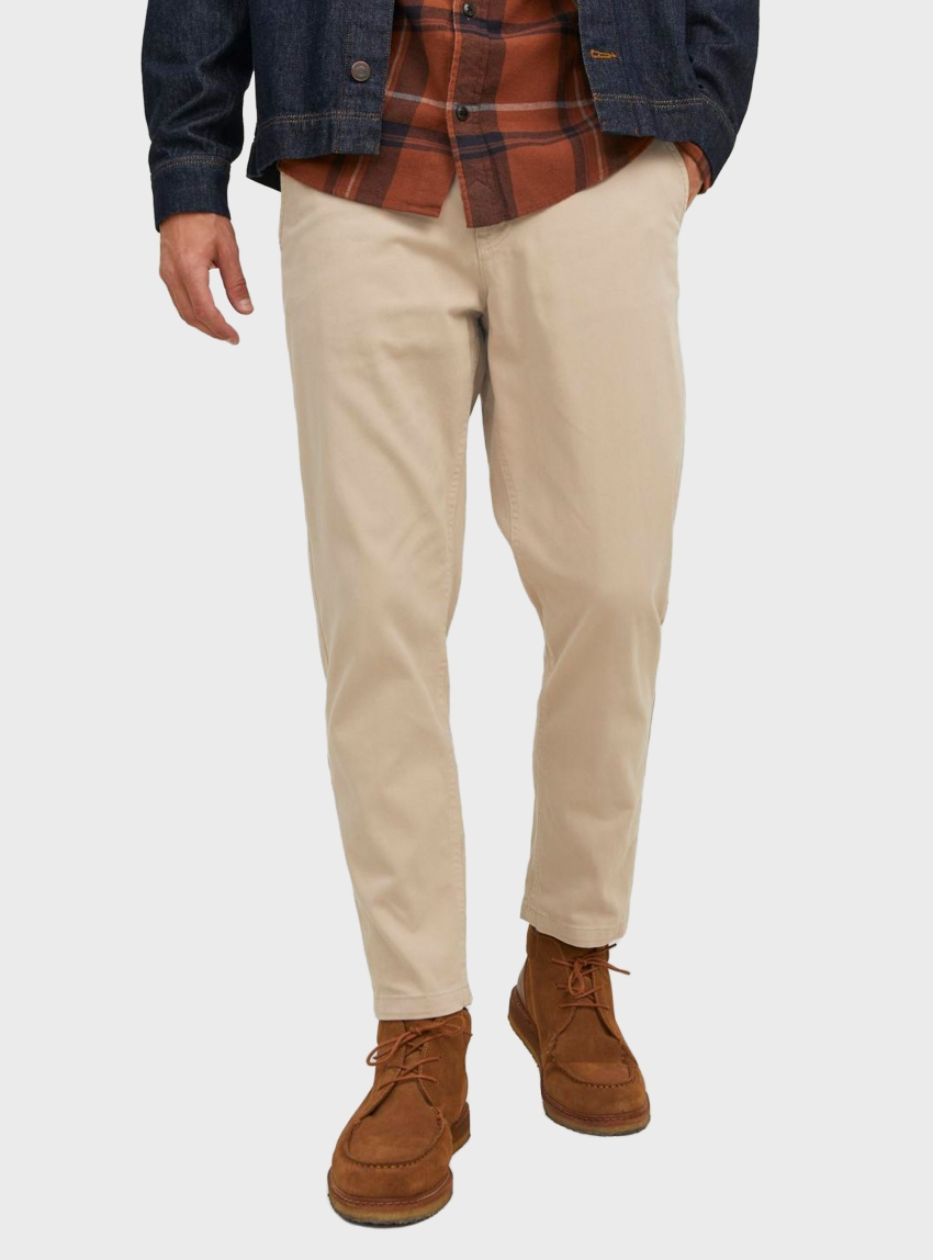 Jack & Jones Ace Harlow Tapered Fit Chinos - Beige