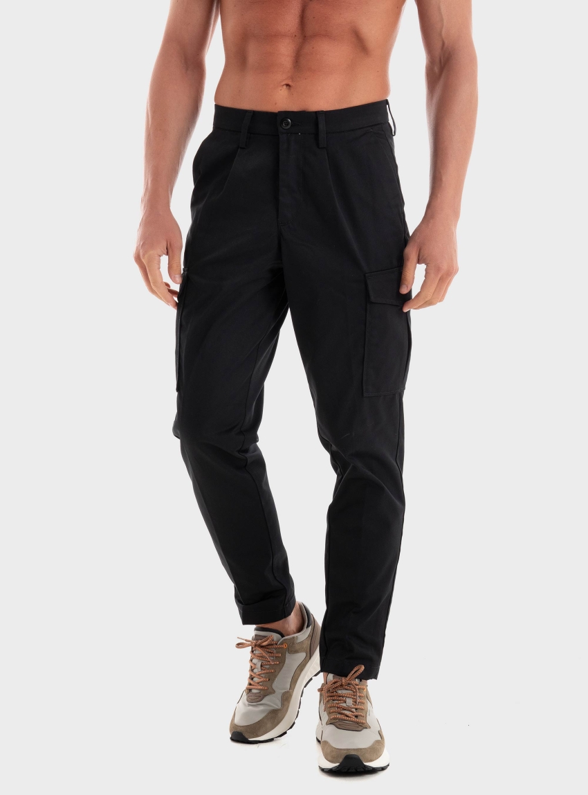 Jack & Jones Bill Clean Tapered Cargo Pants - Black