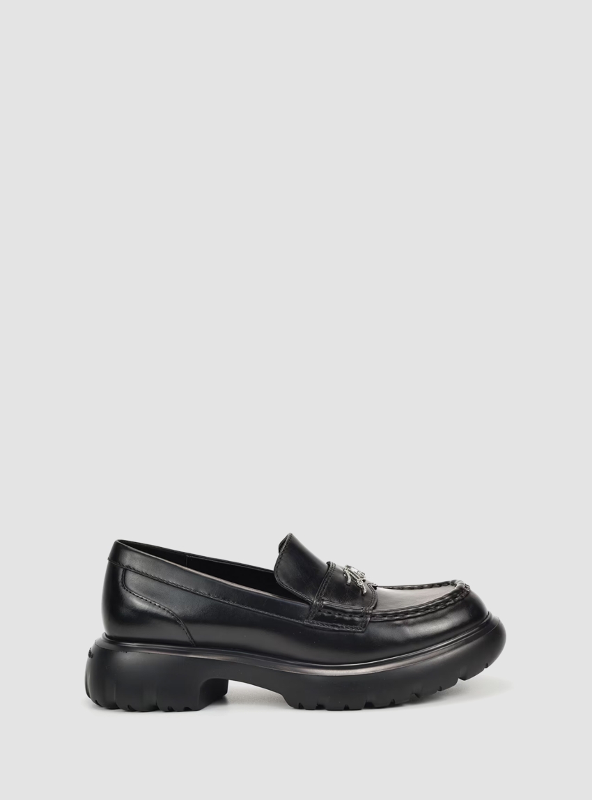 Karl Lagerfeld Signa Rhinestone Loafers - Black