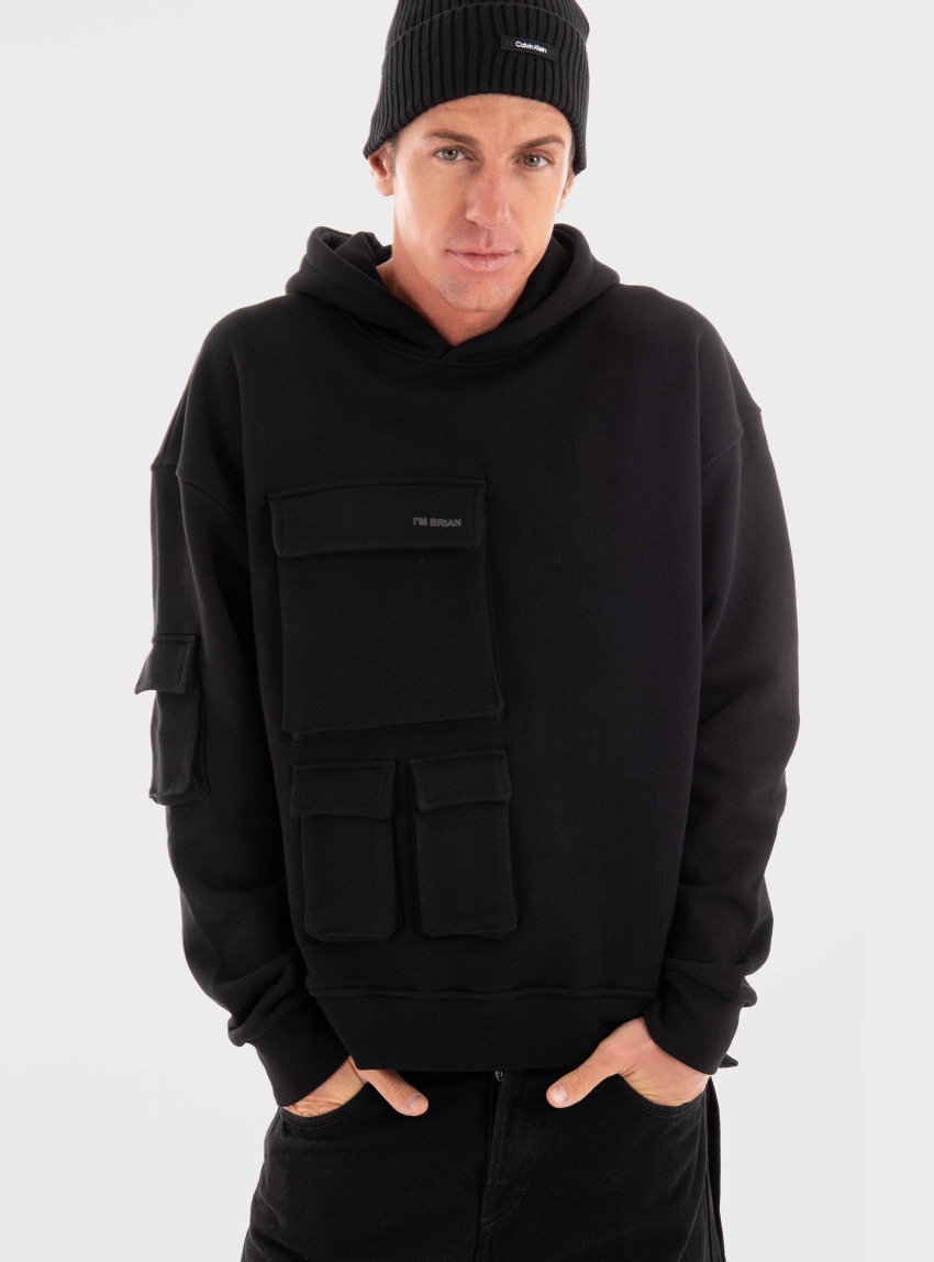 I'm Brian Oversized Hoodie - Black