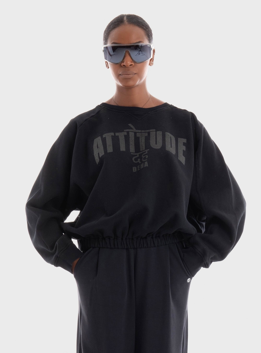 Deha Graphic Sweatshirt - Black