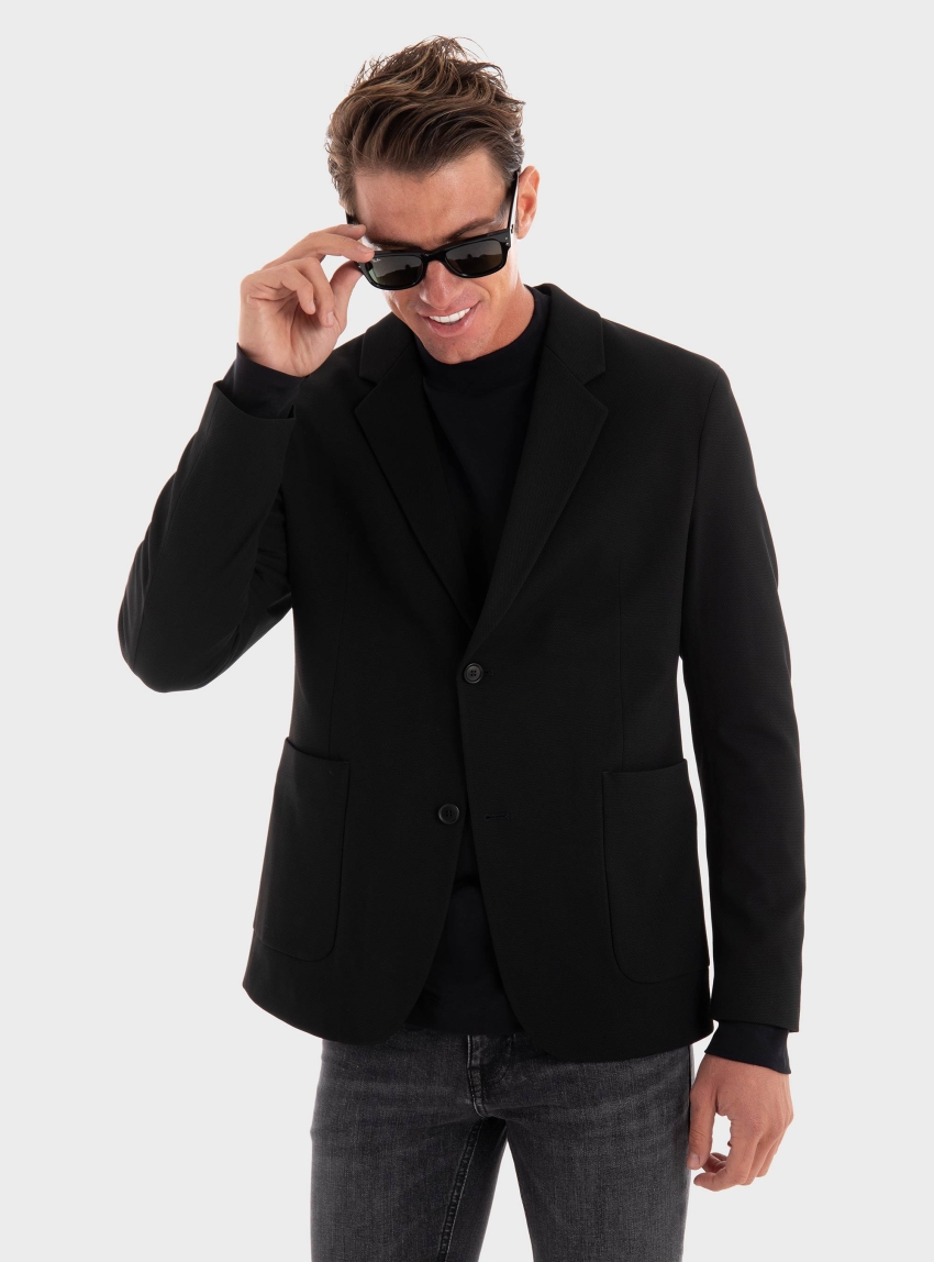 Drykorn Marls Regular Fit Blazer - Black