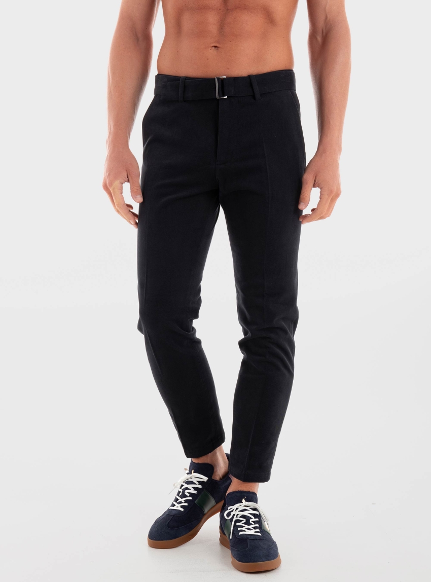 Drykorn Avend Regular Tapered Fit Trousers - Black