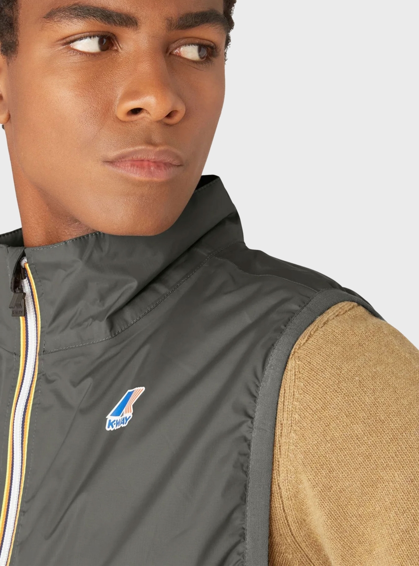 K-Way Le Vrai 3.0 Rouland Warm Vest Jacket - Dark Olive Green