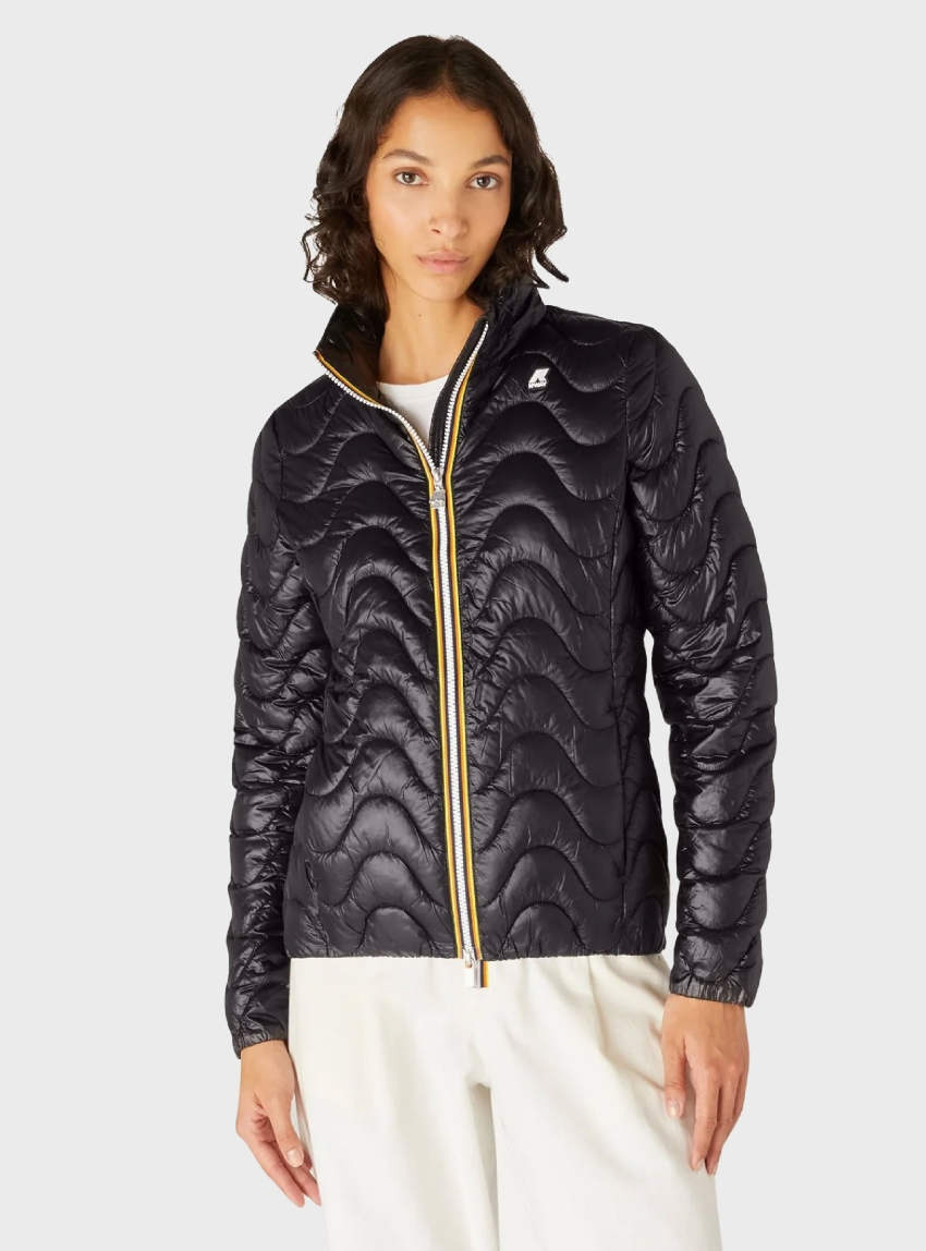 K-Way Violette Quilted Warm Jacket - Black