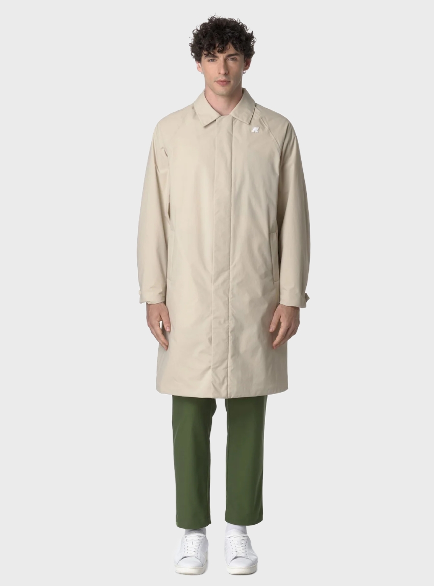 K-Way Montague Warm Ottoman Raincoat - Light Beige