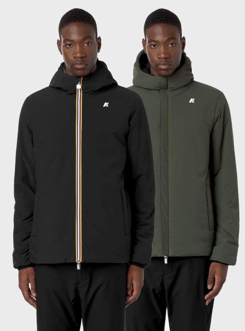 K-Way Jack St Warm Reversible Jacket - Black