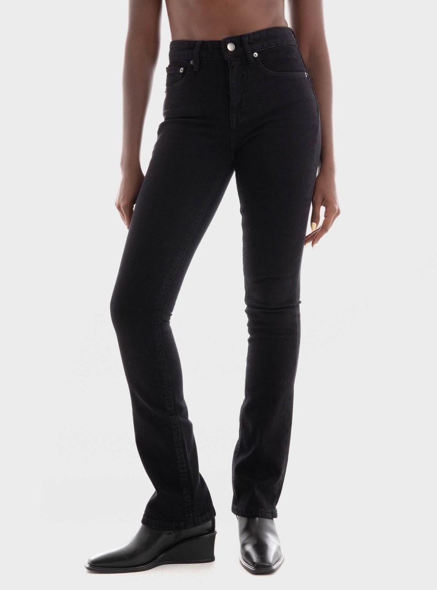 LAUREN Ralph Lauren High Rise Boot Leg Jeans - Black