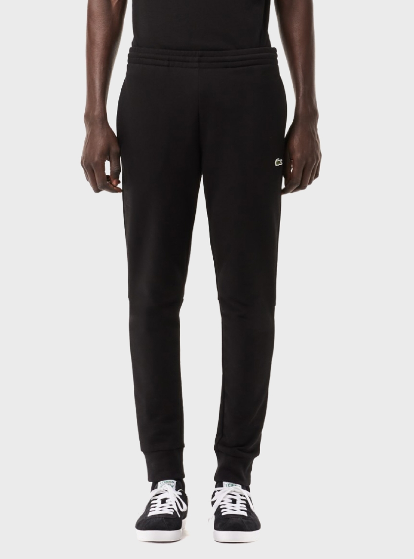 Lacoste Cotton Fleece Jogger Sweatpants - Black