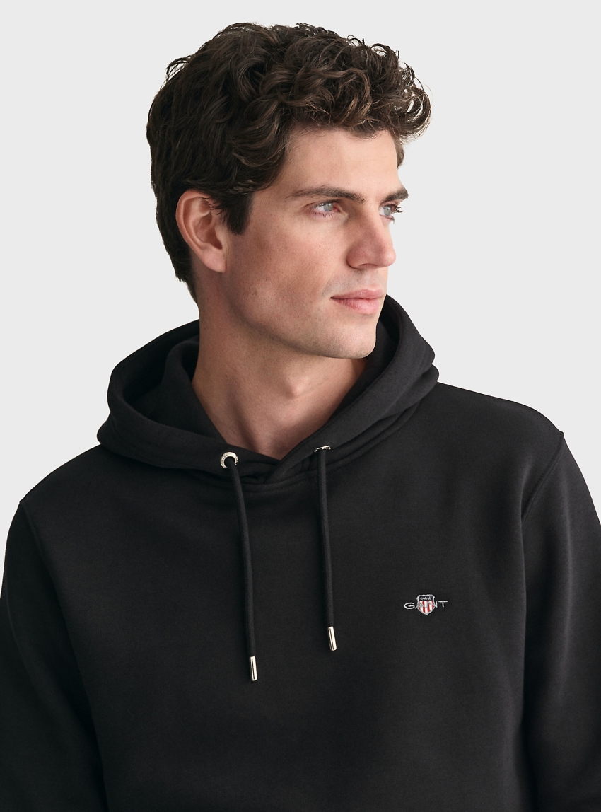 Gant Shield Hoodie - Black