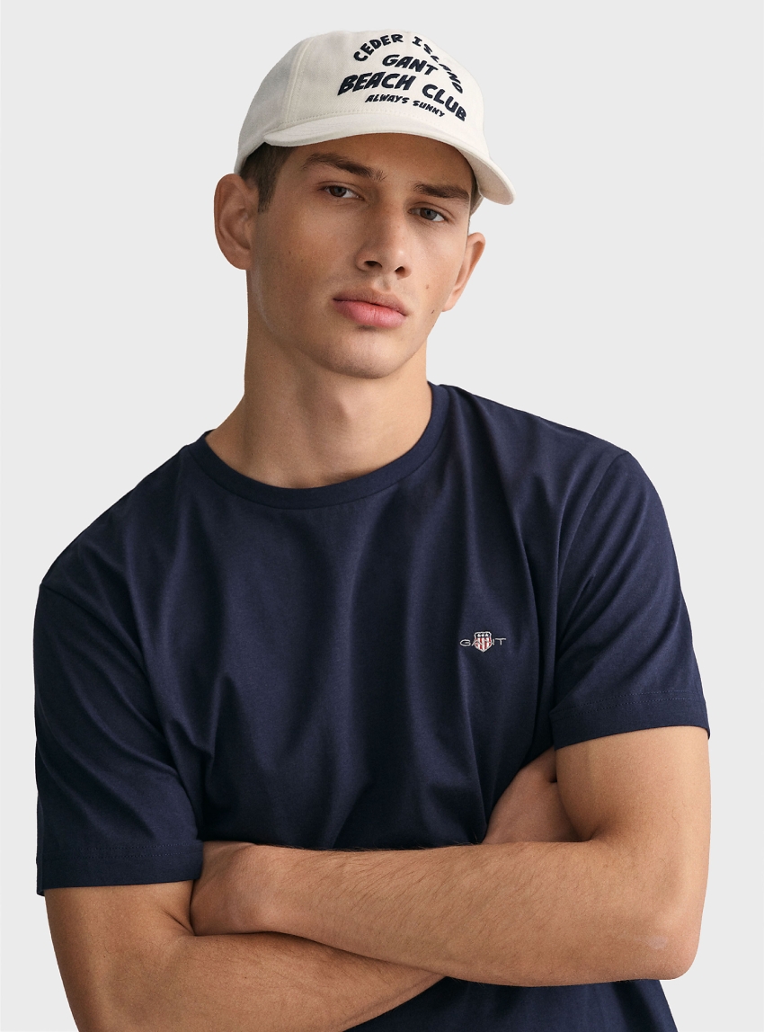 Gant Regular Fit Shield T-Shirt  - Blue