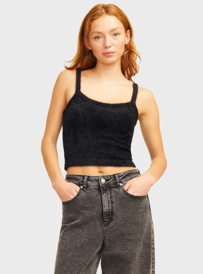 JJXX Olivia Knitted Top - Black