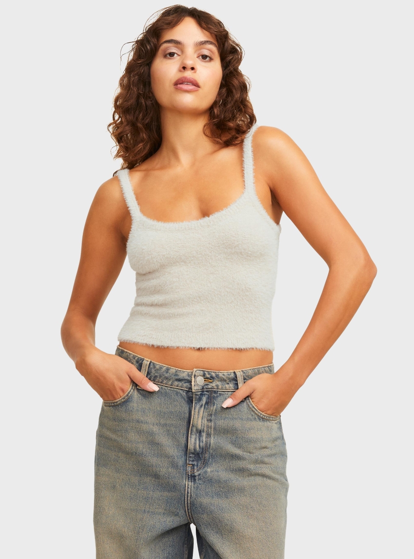 JJXX Olivia Knitted Top - Light Beige