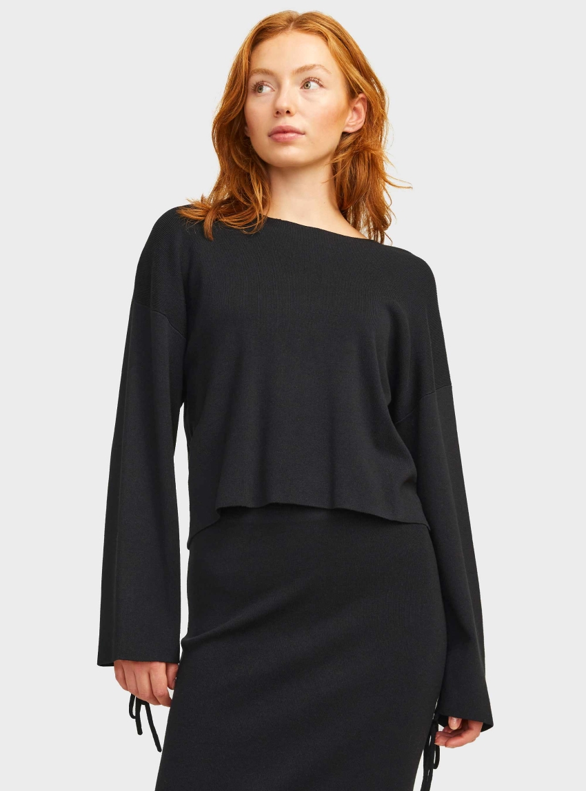 JJXX Dahlia Crew Neck Knit - Black