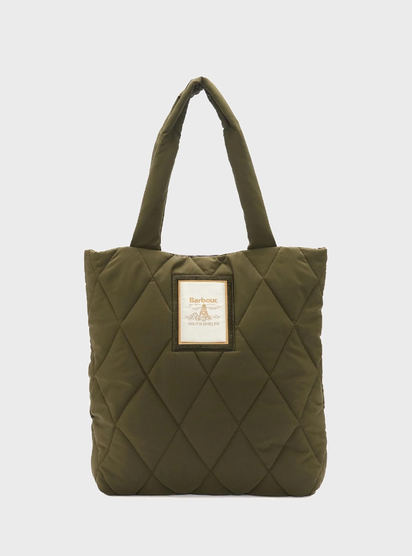 Barbour Mariah Quilted Tote Bag - Olive 