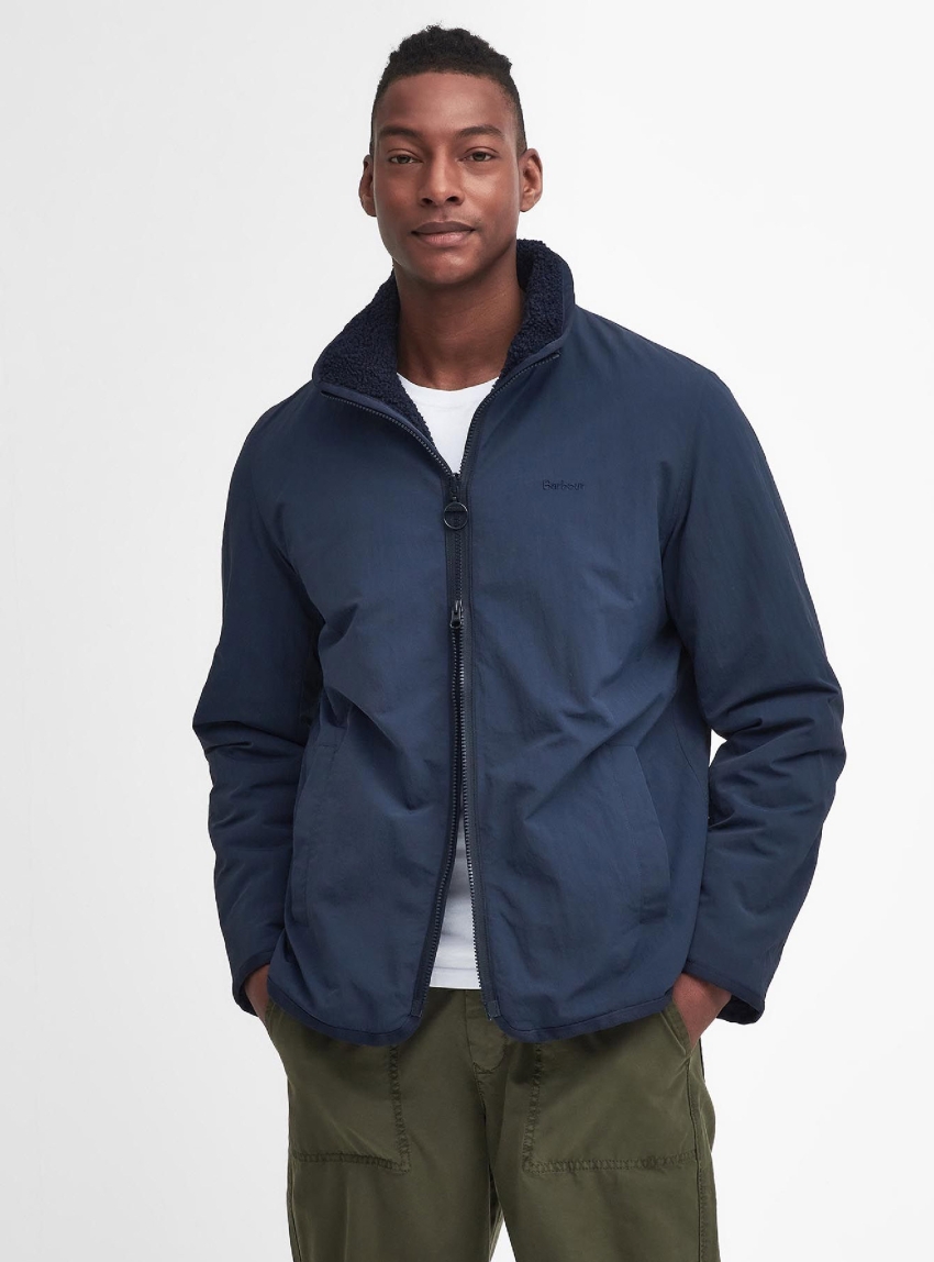 Barbour Reversible Fleece Jacket - Navy