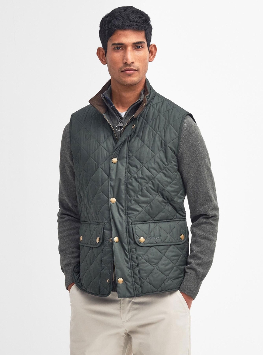 Barbour Lowerdale Quilted Gilet - Dark Olive Green