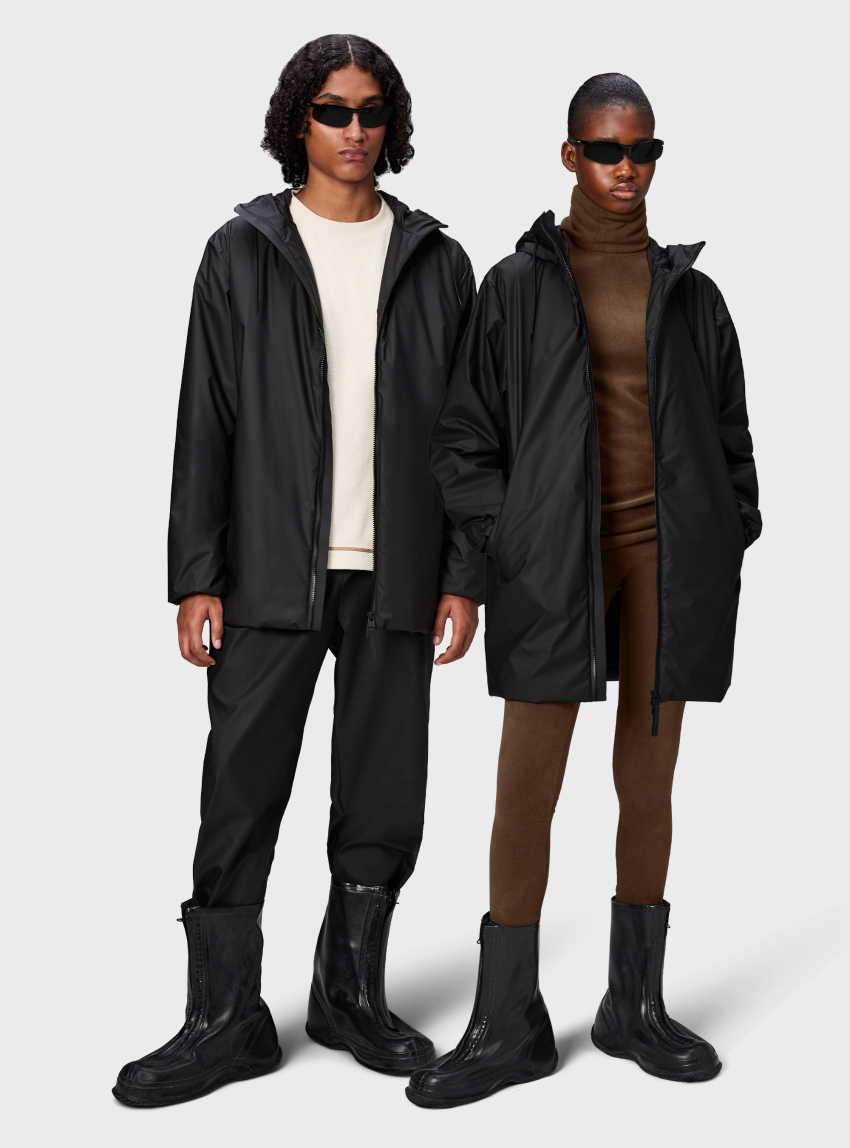 Rains Lohja Long Insulated Jacket - Black