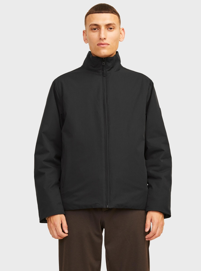 Jack & Jones Premium City Stand Collar Jacket - Black
