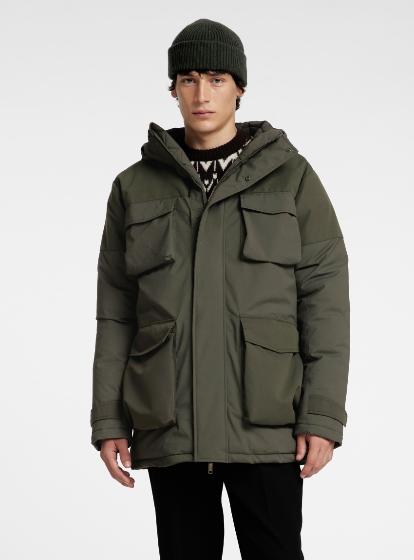 Selected Ron Parka - Dark Olive Green
