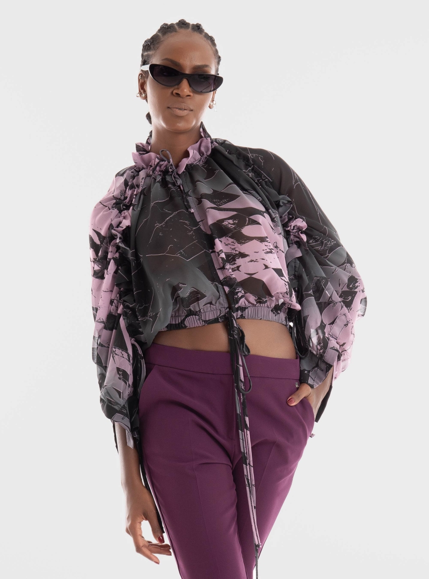 Black & Black Blouse - Multi Colors