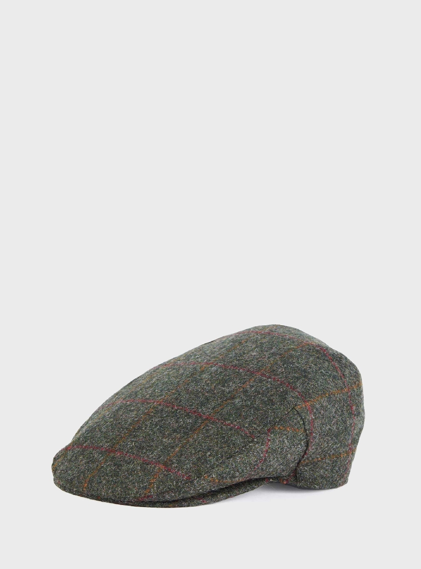 Barbour Crieff Flat Cap - Olive 
