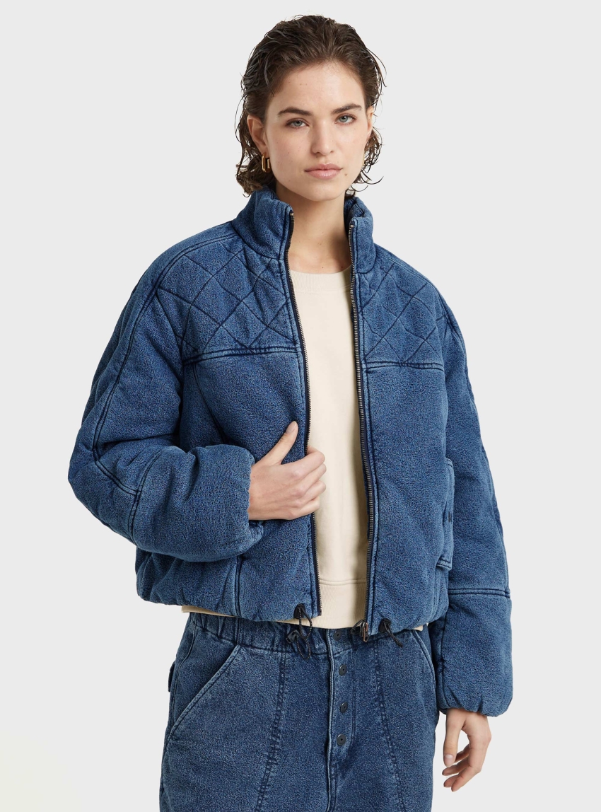 G-Star Padded Cocoon Bomber Jacket - Indigo Denim