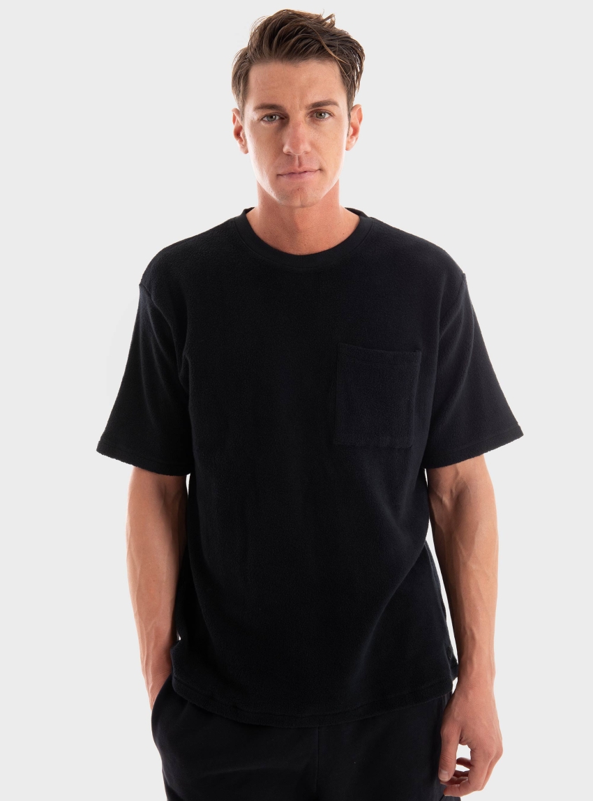 Dstrezzed Collin Tee Towelling - Black