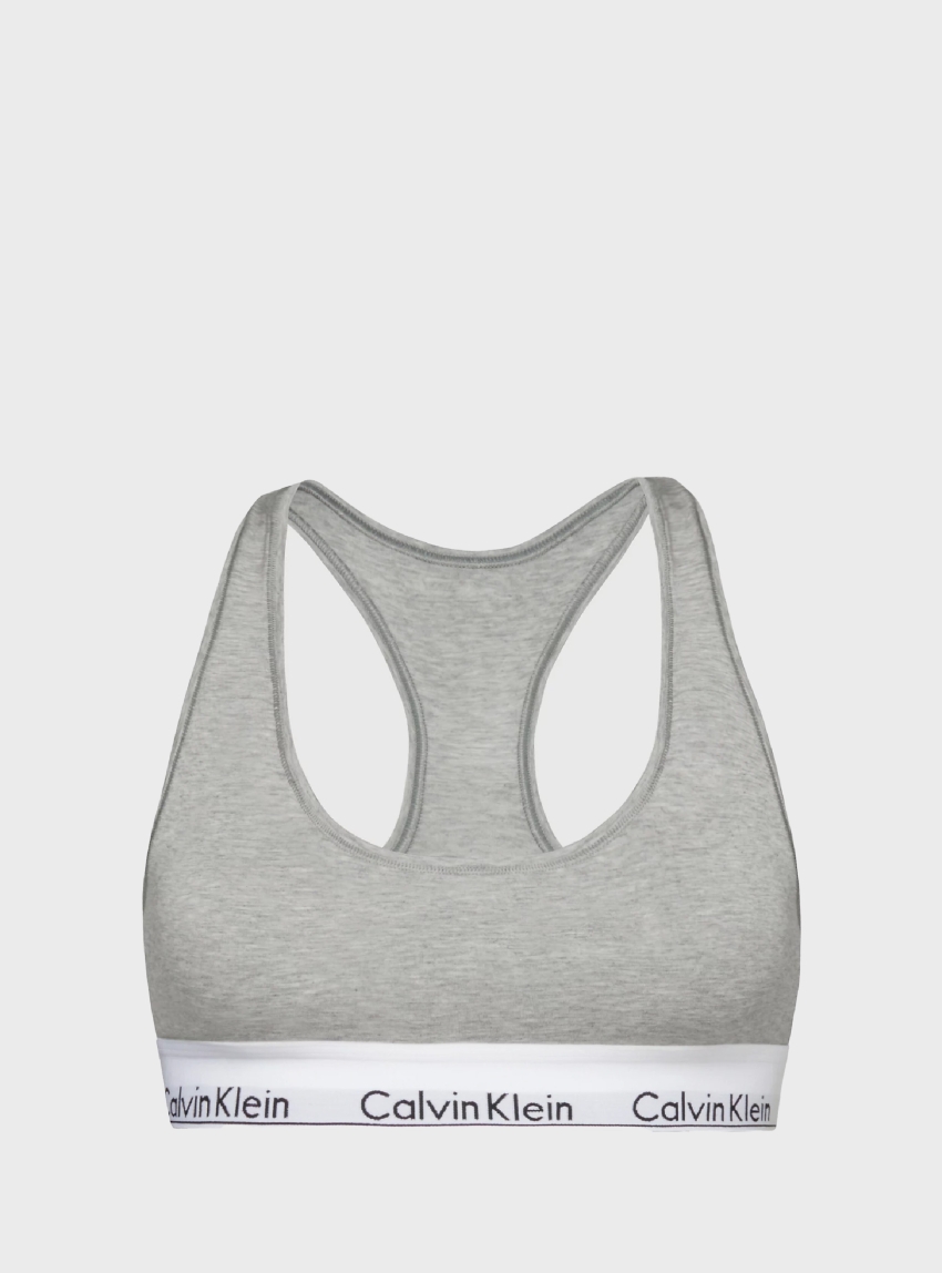 Calvin Klein Unlined Bralette - Grey Melange