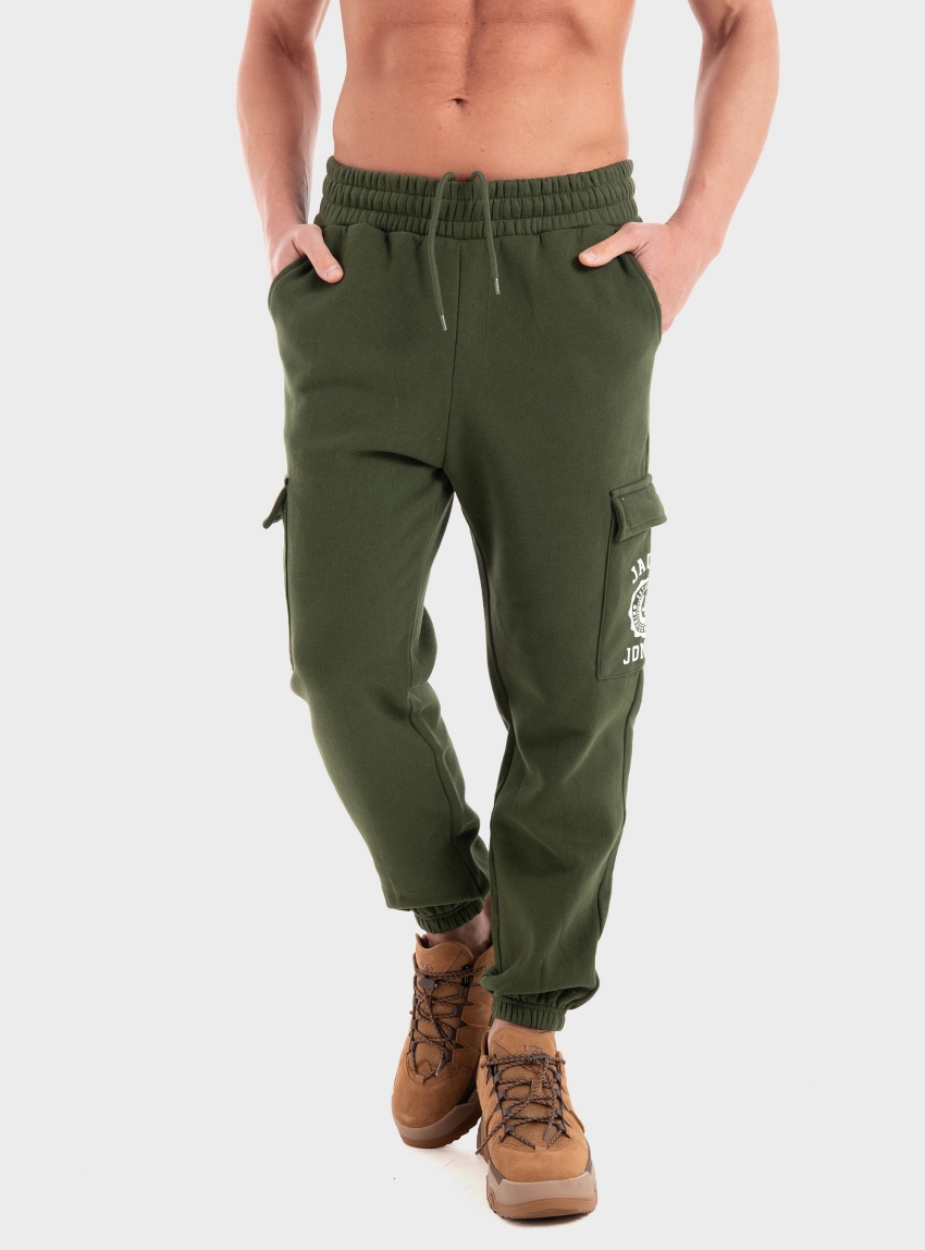 Jack & Jones Kane Victo Cargo Sweat Pants - Dark Green