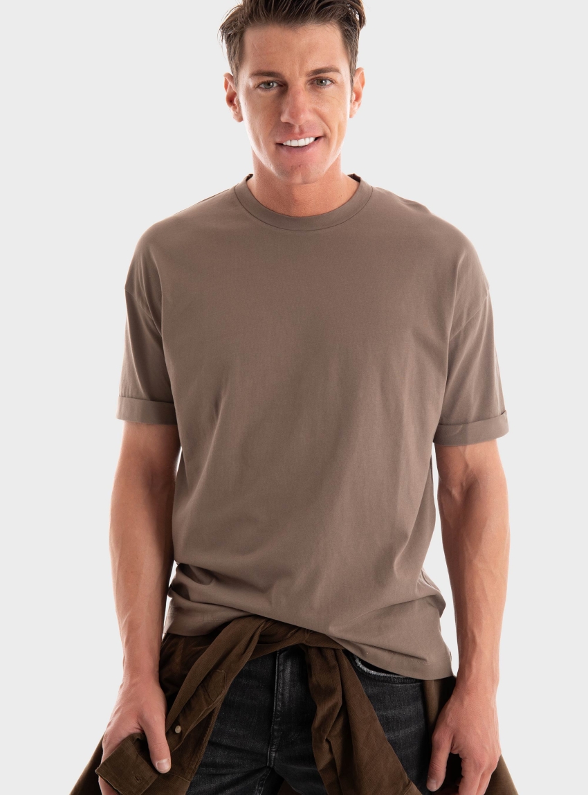 Drykorn Relaxed Fit T-Shirt Thilo - Brown