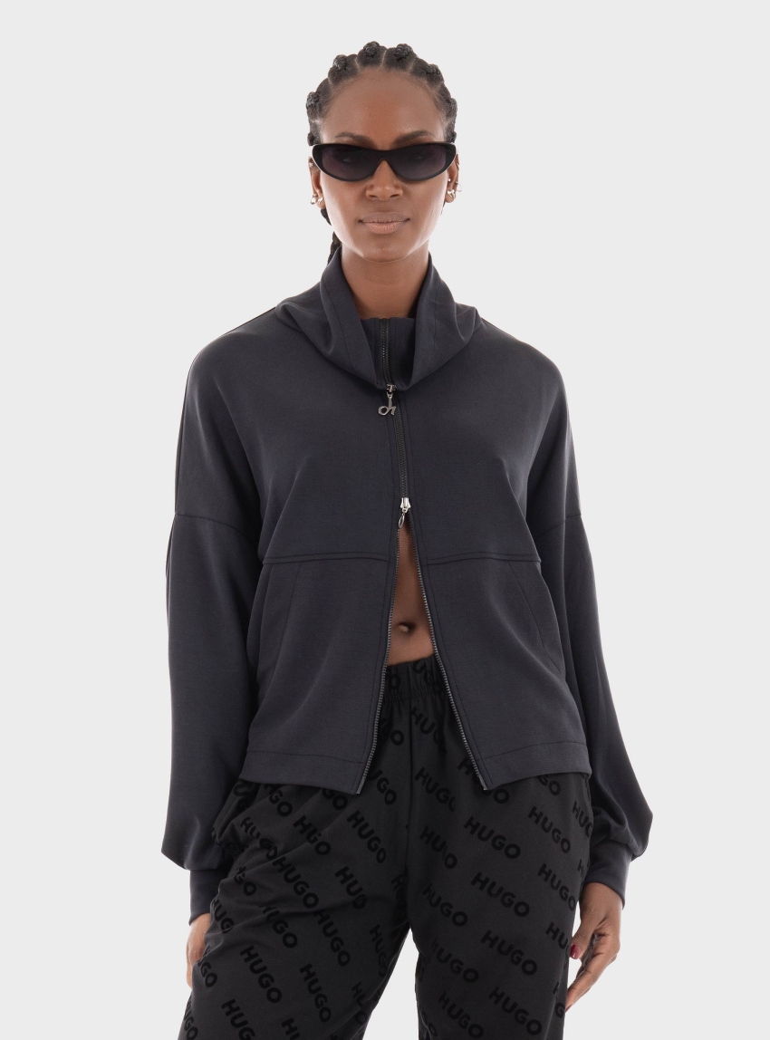 Deha Cosy Full Zip Sweatshirt - Black