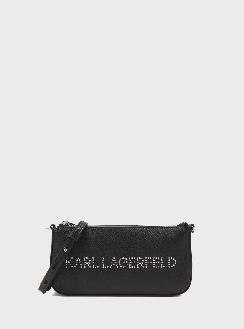 Karl Lagerfeld K/Marchι Crossbody Wallet - Black