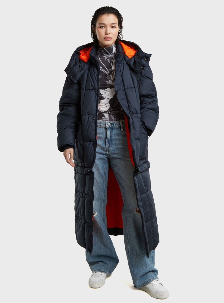 G-Star Modular Padded Hooded Puffer - Blue