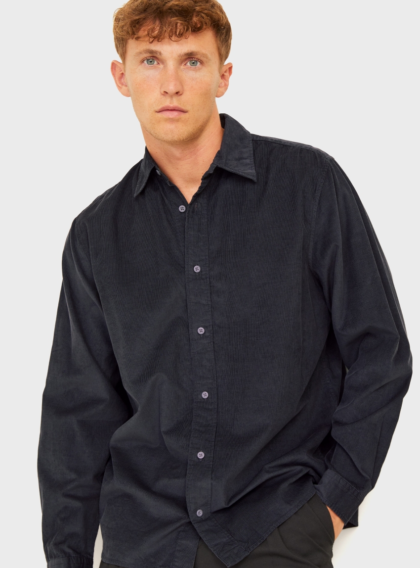 Jack & Jones Premium Regent Corduroy Shirt - Black
