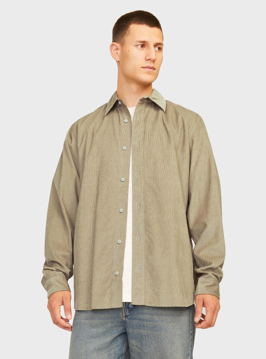 Jack & Jones Premium Regent Corduroy Shirt - Light Olive
