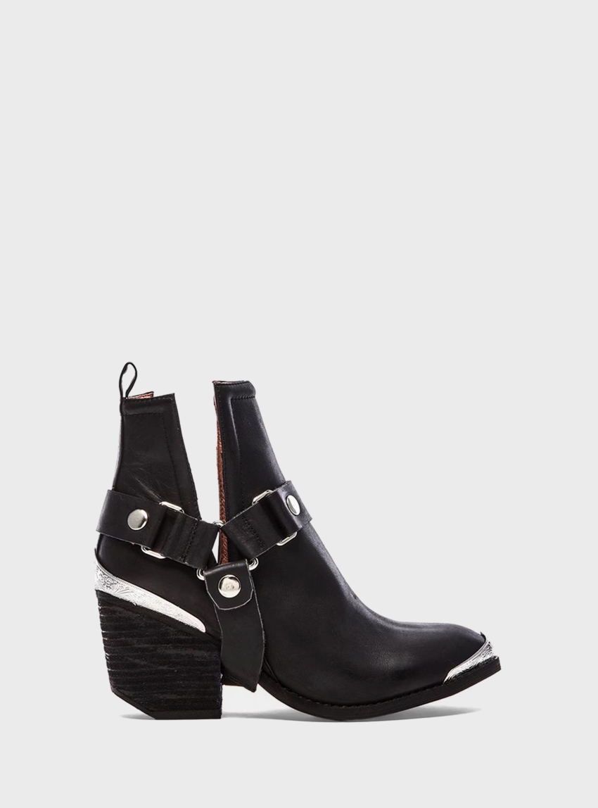 Jeffrey Campbell Orwell 2 Ankle Boots - Black