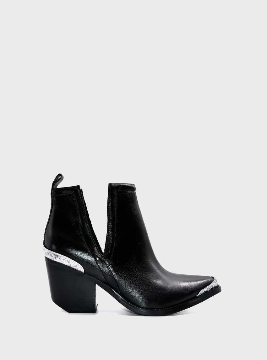 Jeffrey Campbell Cromwell Dis Ankle Boots - Black