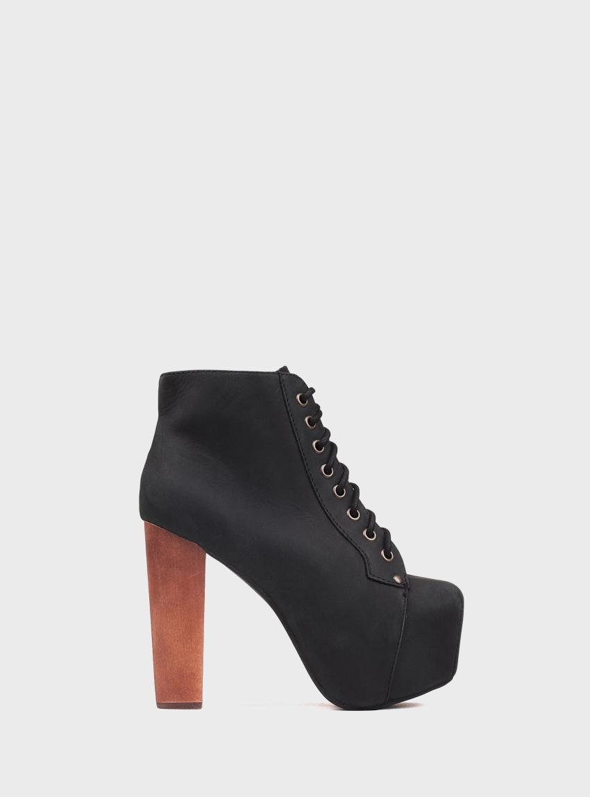 Jeffrey Campbell Lita Ankle Boots - Black