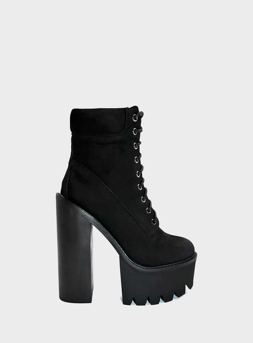 Jeffrey Campbell Hbic Leather Boots - Black