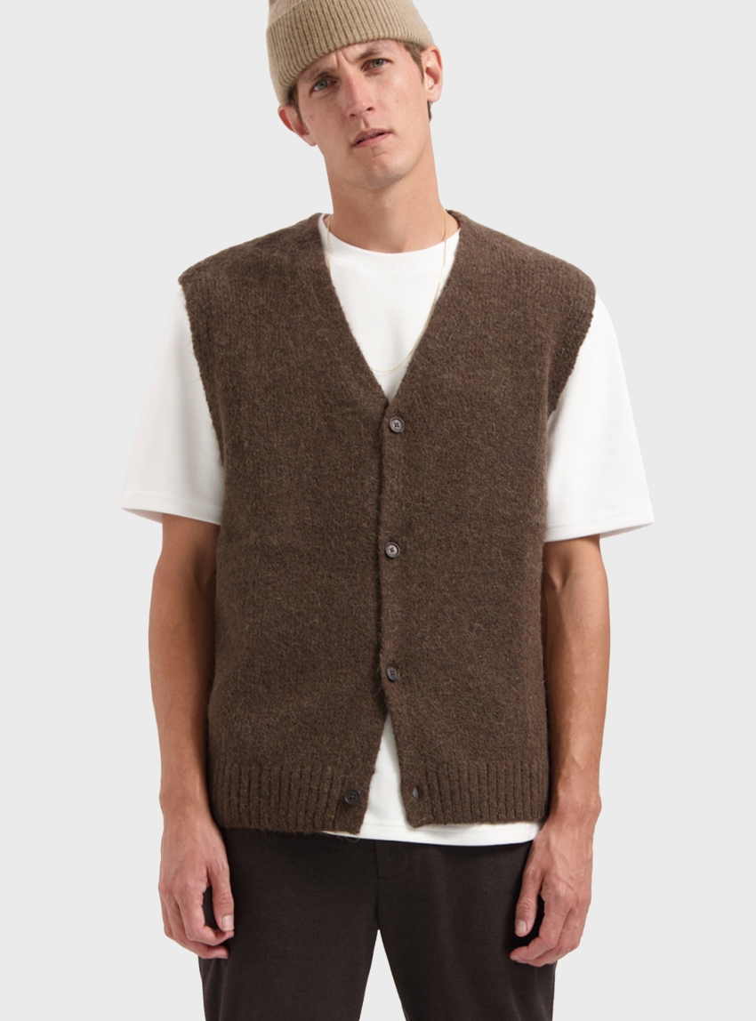 Dstrezzed Higin Sleeveless Vest - Brown