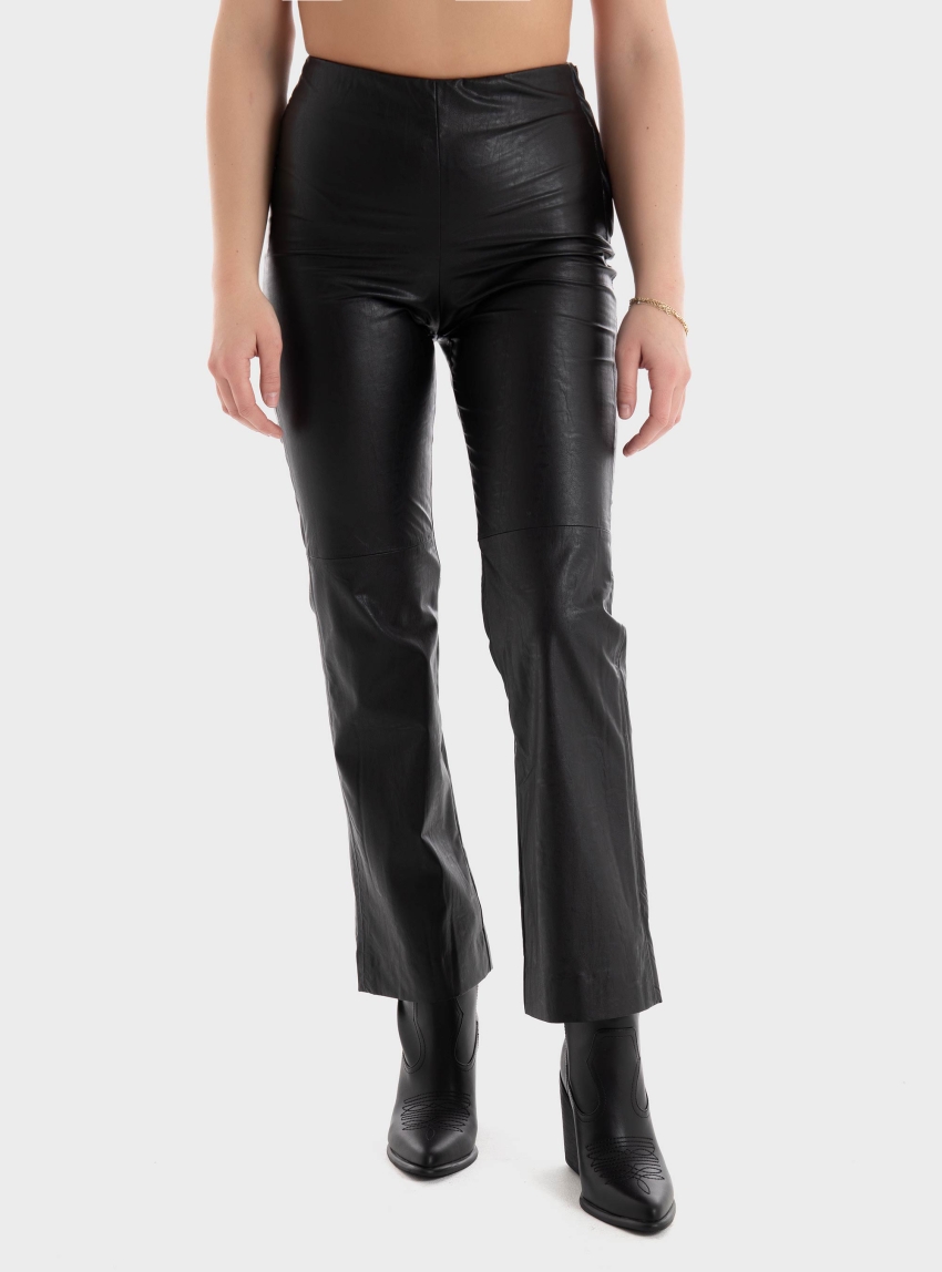 Black & Black Trousers - Black