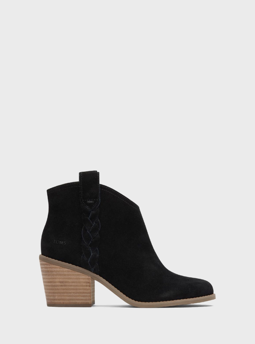 Toms Constance Heeled Ankle Boots - Black
