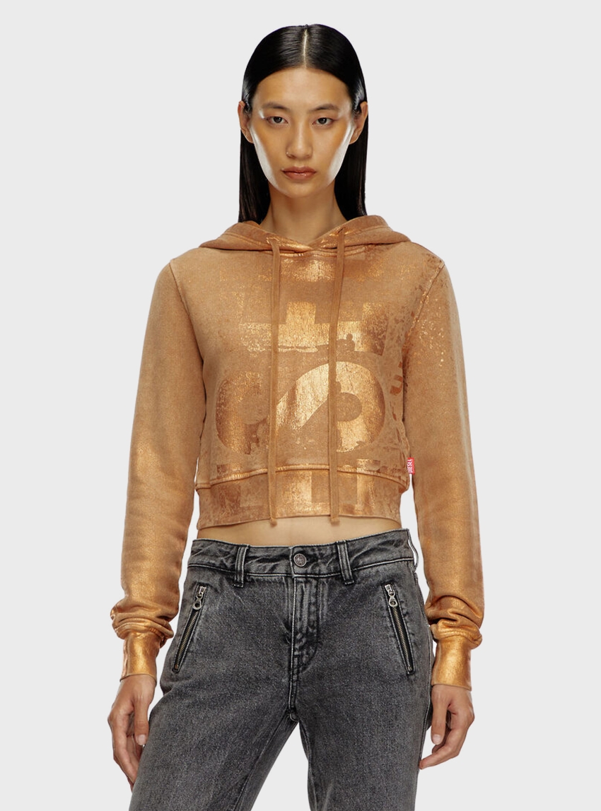 Diesel F-SLIMMY-HOOD-P6 Hoodie - Rust