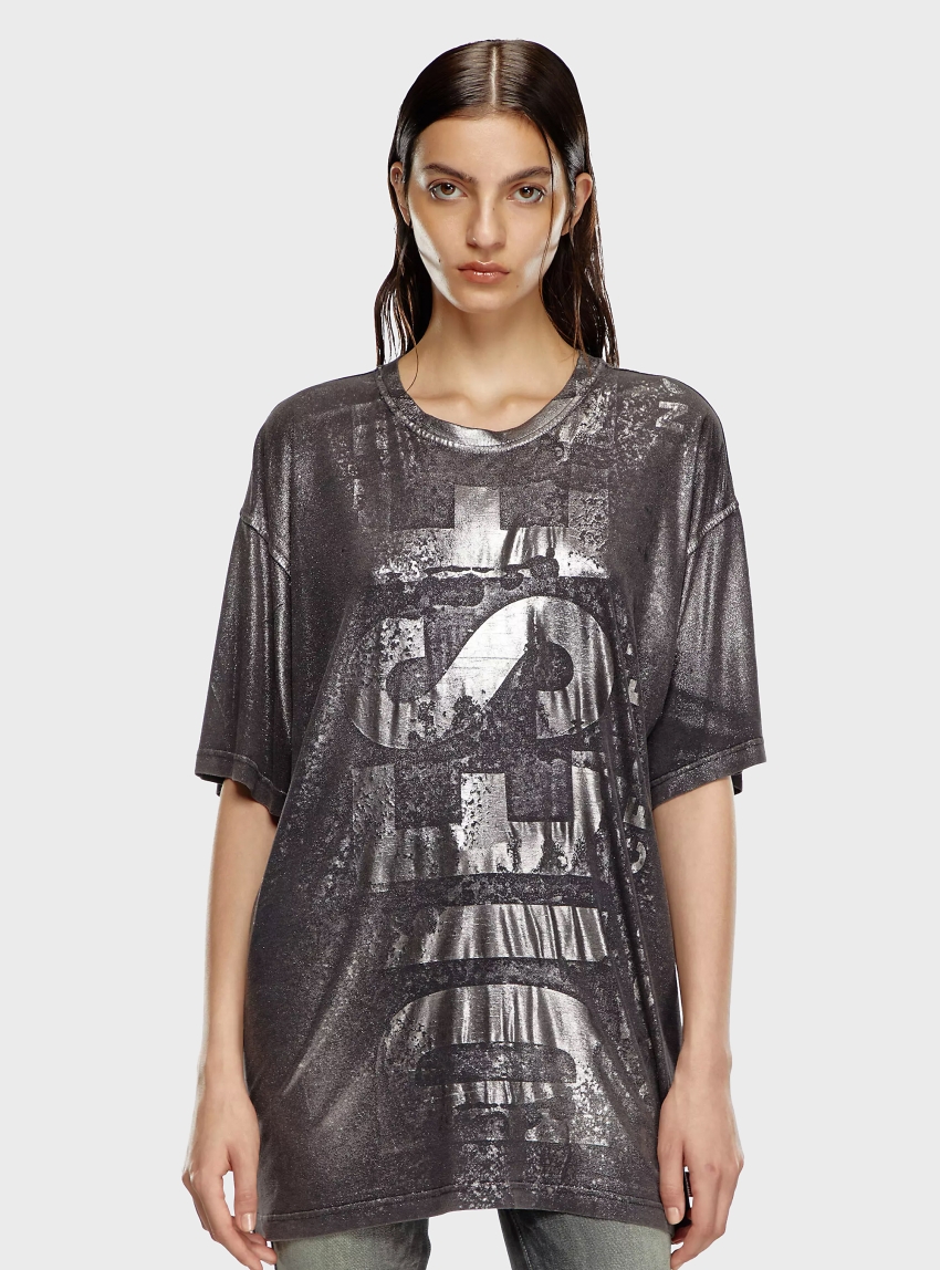 Diesel T-BUXT-P5 T-SHIRT - Washed Black