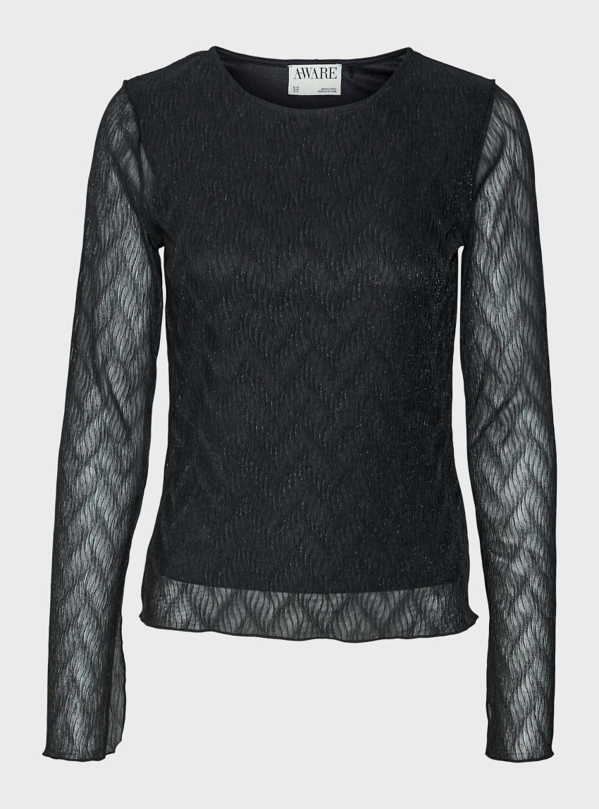 Vero Moda Nita O-Neck Top - Black
